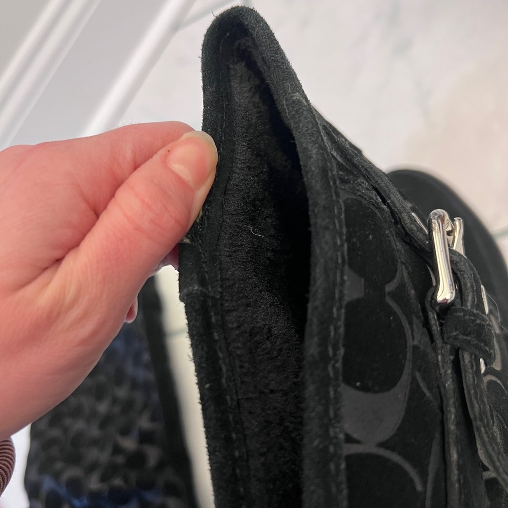 Coach Tanesha Suede Mid-Calf Boot Size 7.5B - Picture 9 of 13